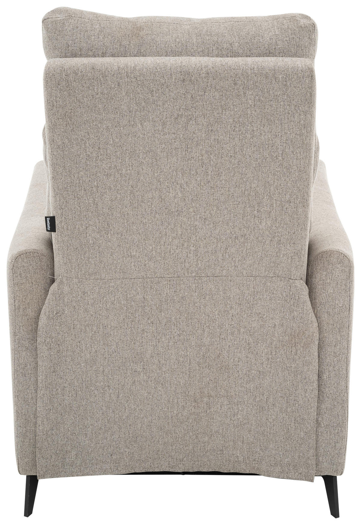 RELAXFÅTÖLJ i metall, textil grå, svart  - grå/svart, Design, metall/textil (72/100/89cm) - Livetastic
