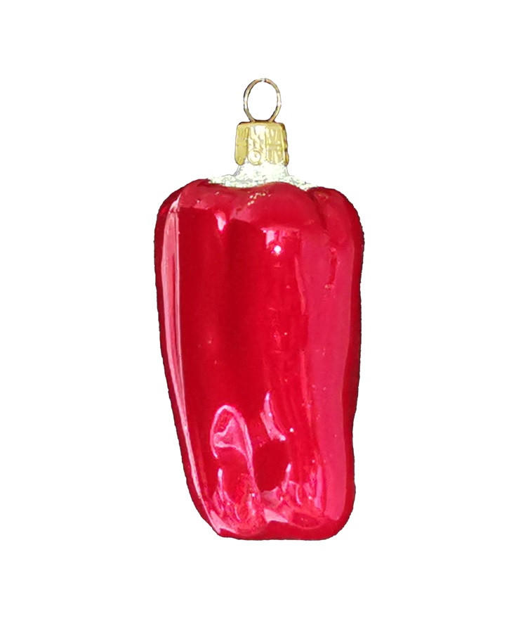 BAŇKA NA VÁNOČNÍ STROMEČEK   - červená, Basics, sklo (7,5cm)