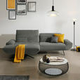 ECKSOFA  in Teddystoff Grau  170-195/280 cm  - Schwarz/Braun, Design, Textil/Metall (170-195/280cm) - Dieter Knoll