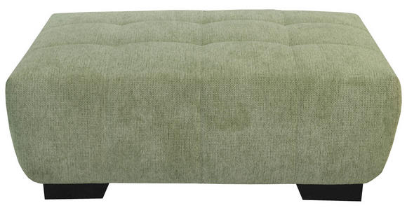 HOCKER in Textil Olivgrün  - Schwarz/Olivgrün, KONVENTIONELL, Textil/Metall (106/40/72cm) - Hom`in