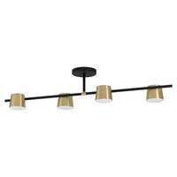 PROIECTOR LED - alb/negru, Design, plastic/metal (115,5/21/23,5cm)