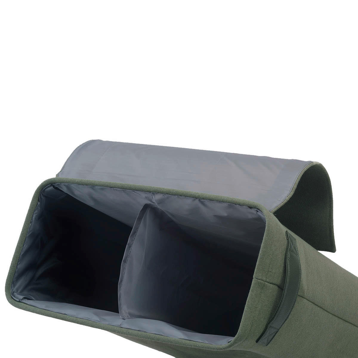 WÄSCHEKORB - Dunkelgrün/Grün, Basics, Textil (50/25/60cm) - Aquanova