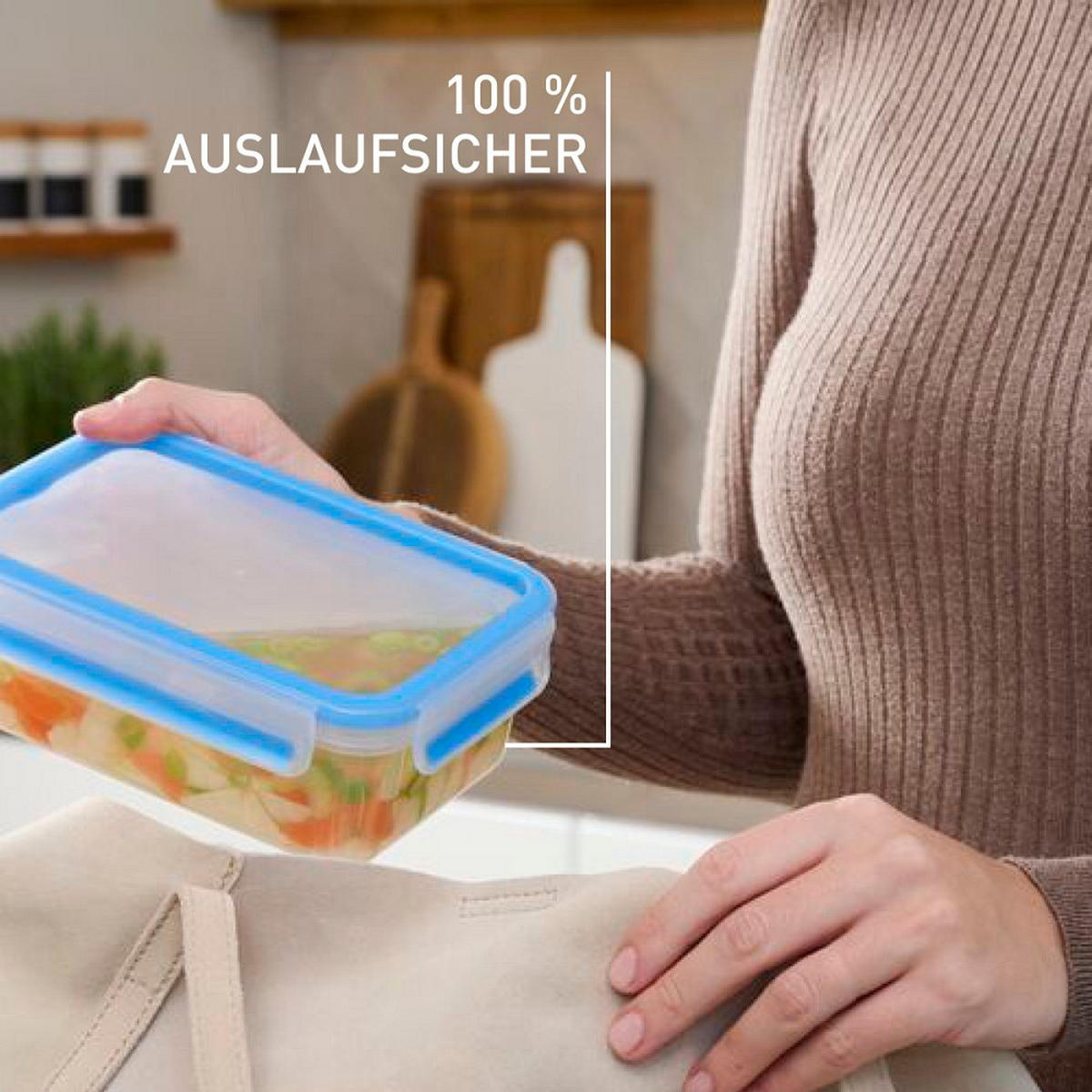 FRISCHHALTEDOSENSET Clip & Close  - Transparent, Basics, Kunststoff - Emsa