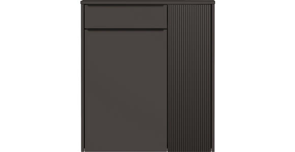 HÄNGESCHUHSCHRANK 84/95/34 cm - Anthrazit/Schwarz, Design, Glas/Holzwerkstoff (84/95/34cm) - Dieter Knoll