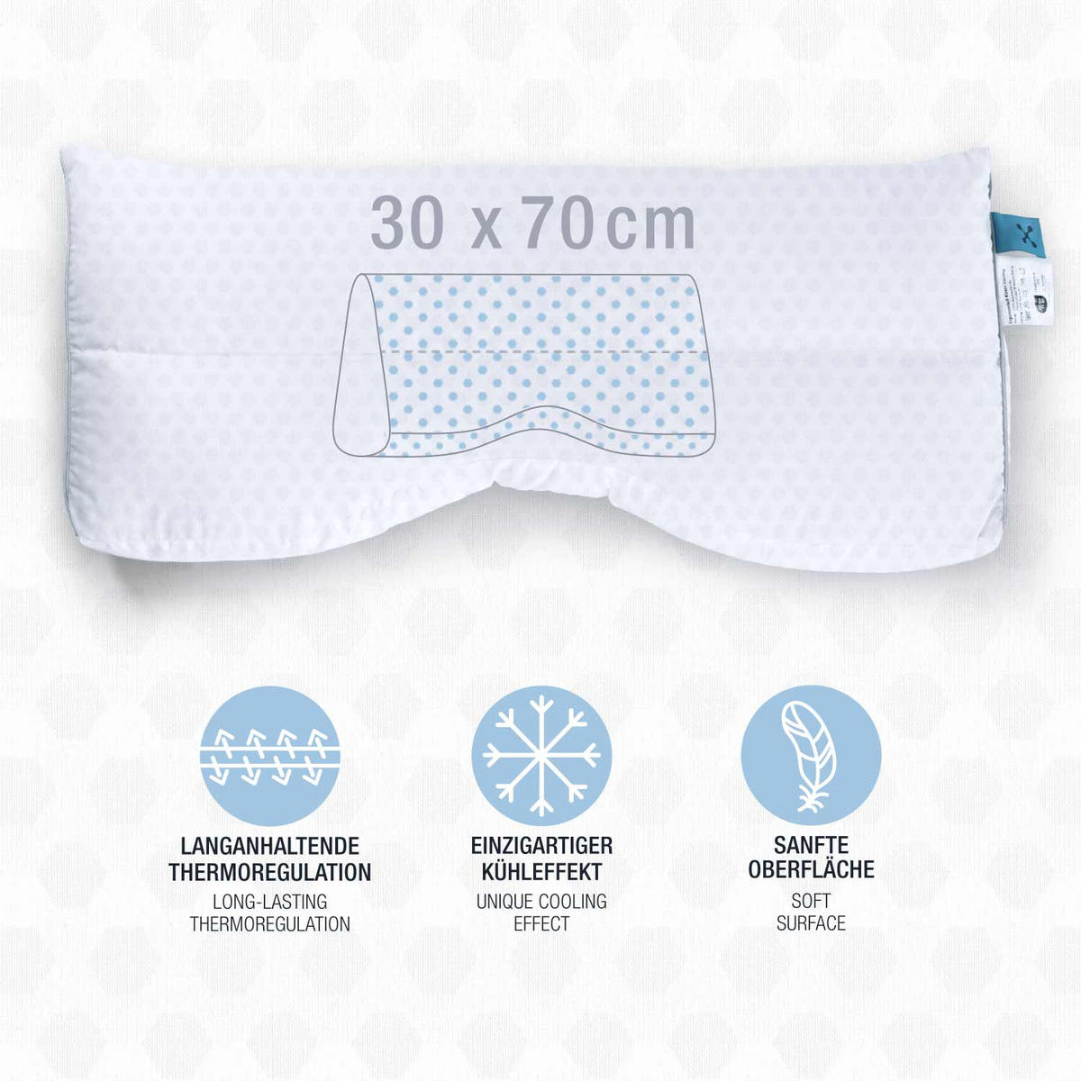 NACKENKISSEN COOLING  - Basics, Textil (30cm) - Smartsleep