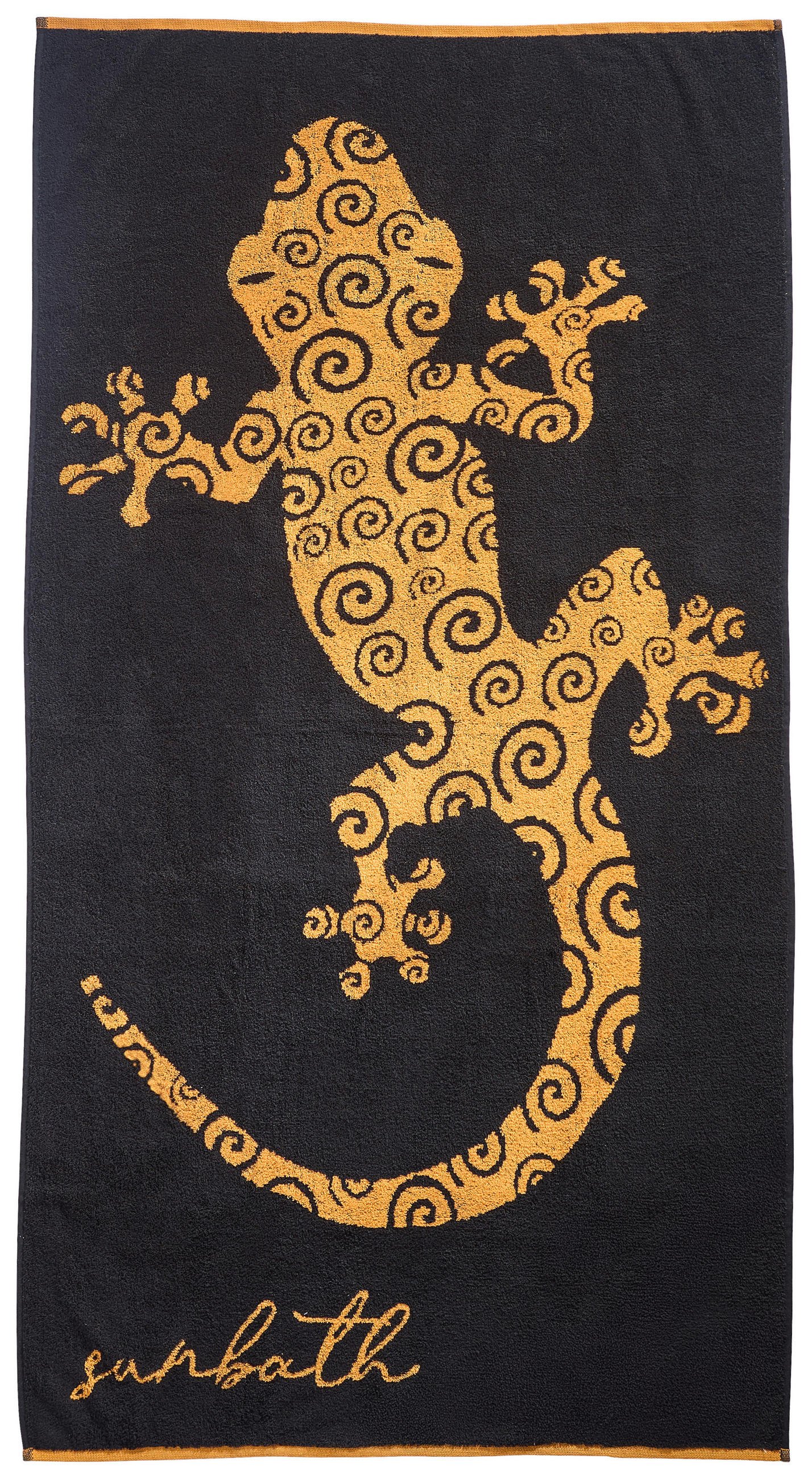 STRANDTUCH Schwarz 90/180 cm  - Schwarz, Basics, Textil (90/180cm) - Esposa