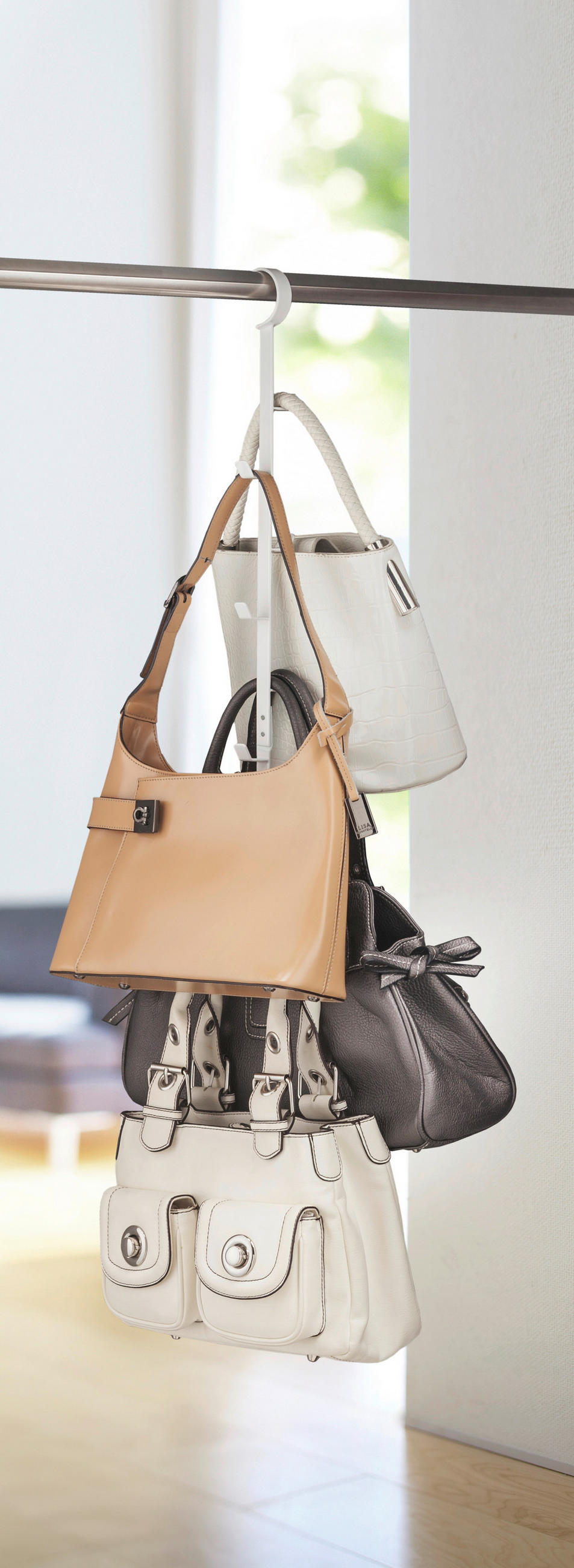 TASCHENHALTER - Weiss, Basics, Metall (5/6/54cm)