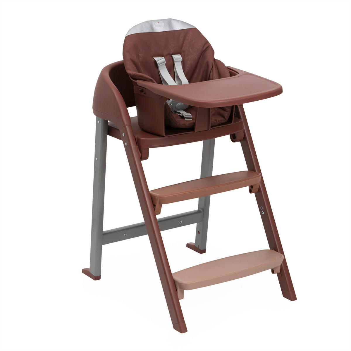 HOCHSTUHL CRESCENDO UP  - Rotbraun, Basics, Kunststoff/Metall (45/85/102/65cm) - Chicco