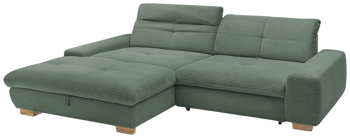 Freisteller von SetOne by Musterring ECKSOFA Olivgrün Cord.