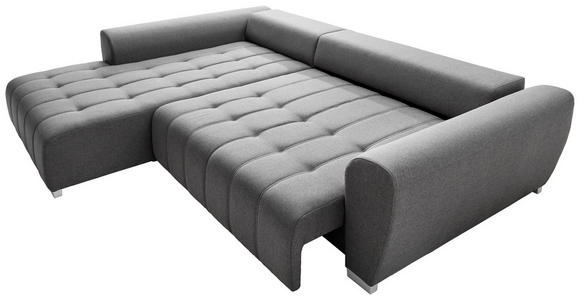 ECKSOFA in Webstoff Hellgrau  218/304 cm  - Silberfarben/Hellgrau, MODERN, Kunststoff/Textil (218/304cm) - Carryhome