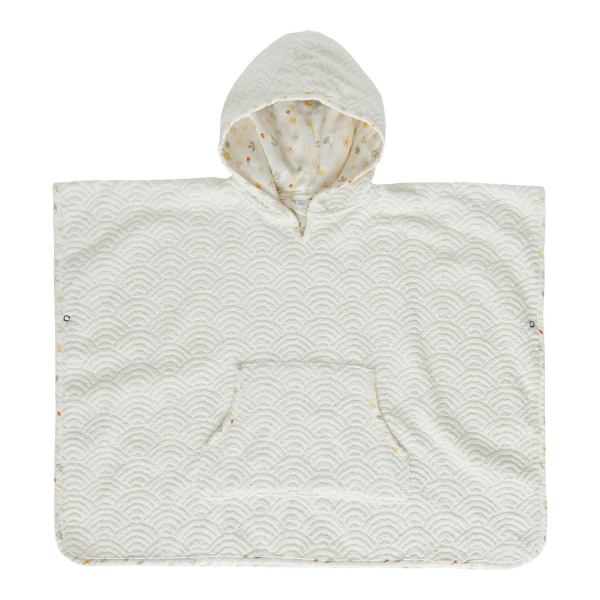 PONCHO  86/92   - Gelb/Weiß, Basics, Textil (86/92null) - Bebe Jou
