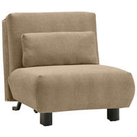 SCHLAFSESSEL Flachgewebe Braun    - Schwarz/Braun, KONVENTIONELL, Textil/Metall (90/85/100cm) - Carryhome