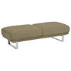 HOCKER Webstoff Braun  - Braun, Design, Textil/Metall (160/44/60cm) - Dieter Knoll
