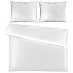 BETTWÄSCHE Satin 200/210 cm  - Weiß, KONVENTIONELL, Textil (200/210cm) - Novel