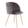 STUHL-SET 2 Stück  in Stahl  - Grau, Design, Kunststoff/Metall (54/84/56cm) - Kayoom