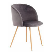 STUHL-SET 2 Stück  in Stahl  - Grau, Design, Kunststoff/Metall (54/84/56cm) - Kayoom