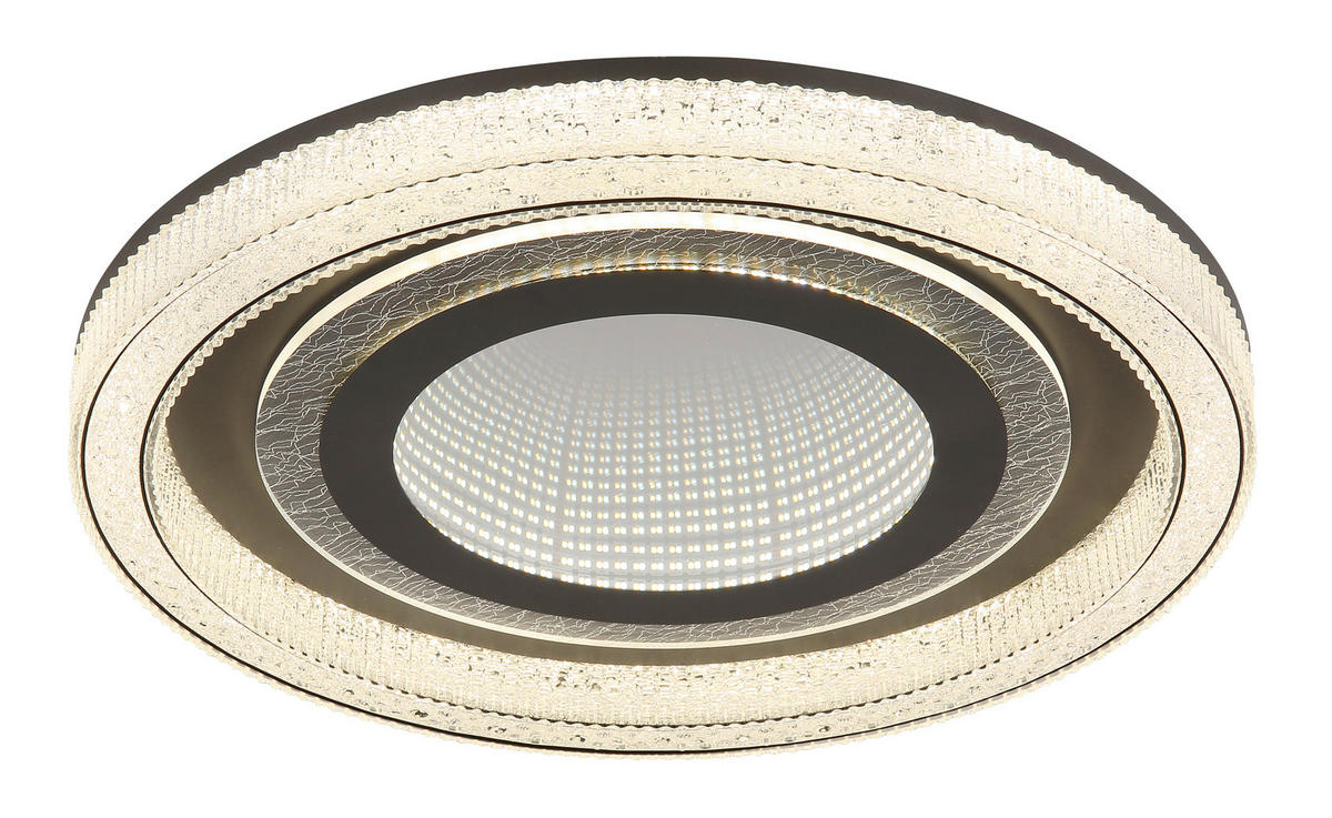 LED-DECKENLEUCHTE 48/7 cm   - Klar/Anthrazit, Basics, Kunststoff/Metall (48/7cm) - Globo