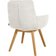 ARMLEHNSTUHL  Stoffauswahl, Typenauswahl, Gestellauswahl Cord  - Eichefarben/Weiß, Design, Holz/Textil (63/90/69cm) - Johann Jakob