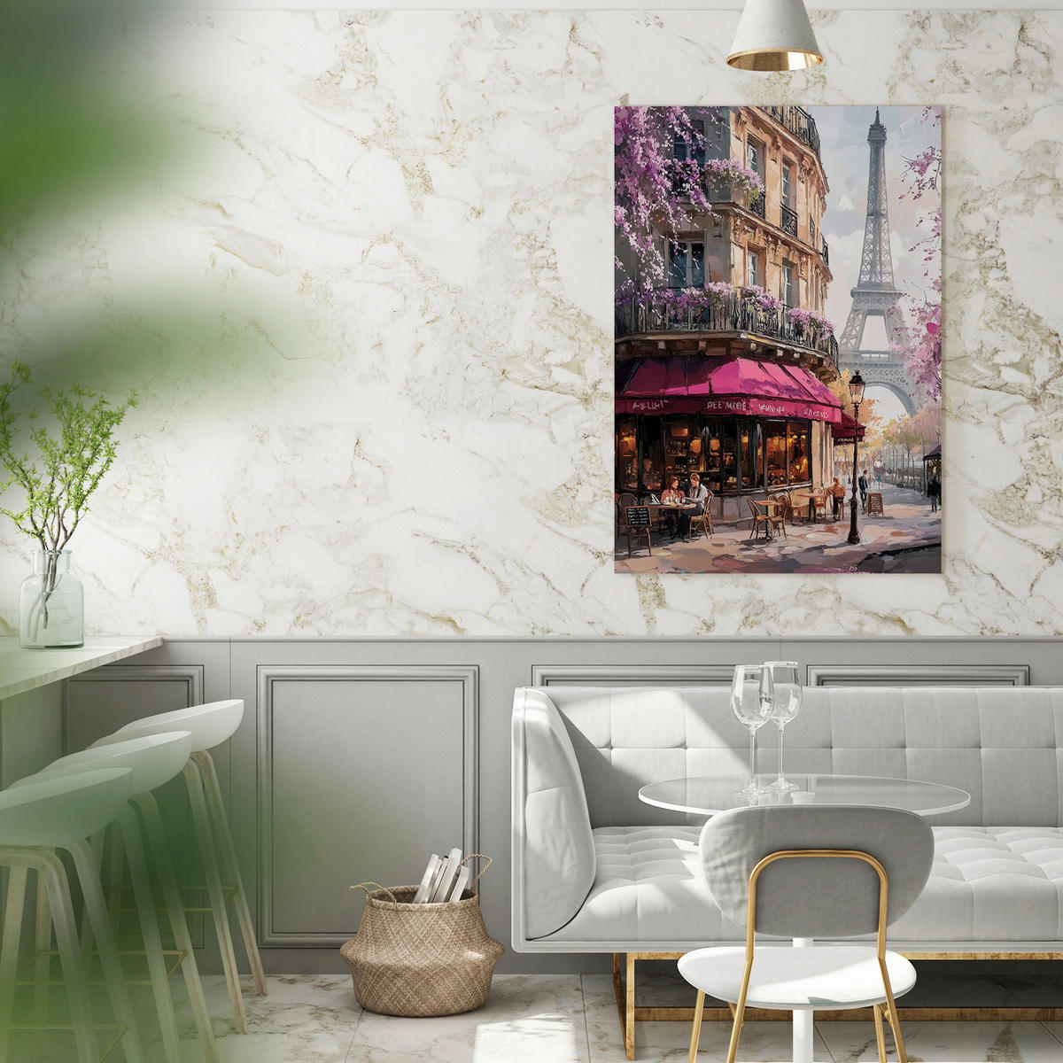 LEINWANDBILD Städte, Architektur 70/100 cm  - Multicolor, Basics, Holz/Textil (70/100cm)