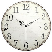 WANDUHR Braun, Weiß  - Braun/Weiß, Basics, Kunststoff (35cm)