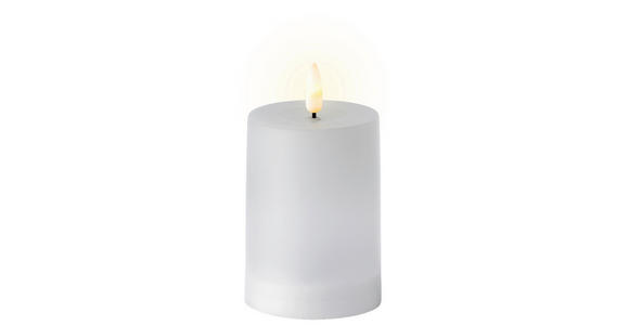LED-KERZE 7,5/15 cm - Weiß, Basics, Kunststoff (7,5/15cm) - Ambia Home