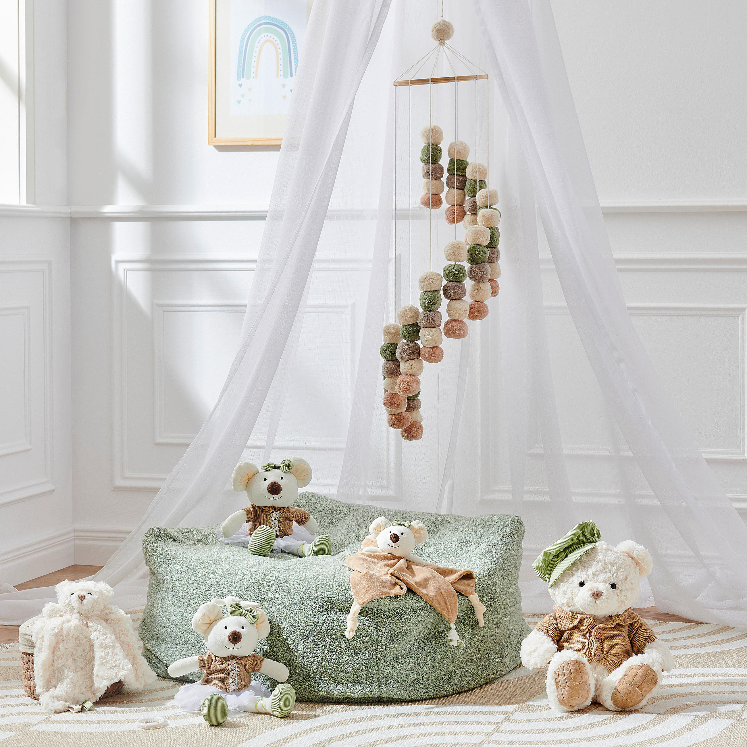 DEKOHÄNGER  - Ecru/Beige, Basics, Holz/Textil (20/60cm) - Patinio