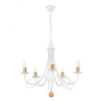 LUSTR, 60/60/110 cm  - bílá/hnědá, Konvenční, kov (60/60/110cm)