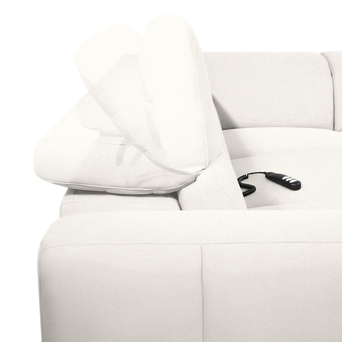 ECKSOFA Beige Flachgewebe  - Beige/Schwarz, Design, Textil/Metall (290/238cm) - Pure Home Lifestyle