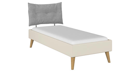 BETT 90/200 cm  in Champagner  - Wildeiche/Champagner, Design, Holz/Holzwerkstoff (90/200cm) - Carryhome