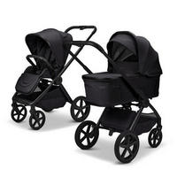KOMBIKINDERWAGEN  Gio Fold ETPU  Onyx  - Schwarz, Basics, Textil/Metall (120/58/92cm) - Moon Edition