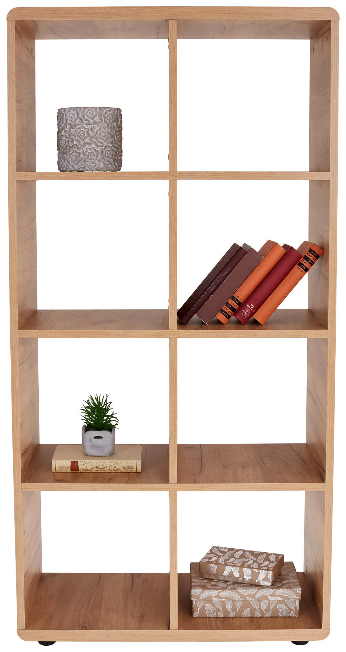 REGAL 73,2/145/35 cm barve hrasta  - črna/barve hrasta, Konvencionalno, umetna masa/leseni material (73,2/145/35cm) - Xora