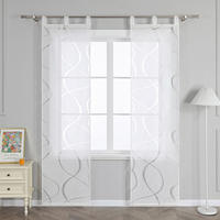 FLÄCHENVORHANG   transparent   57/145 cm  - Weiß Hochglanz, Basics, Textil (57/145cm)