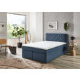 BOXSPRINGBETT 160/200 cm  in Dunkelblau  - Schwarz/Dunkelblau, KONVENTIONELL, Kunststoff/Textil (160/200cm) - Carryhome