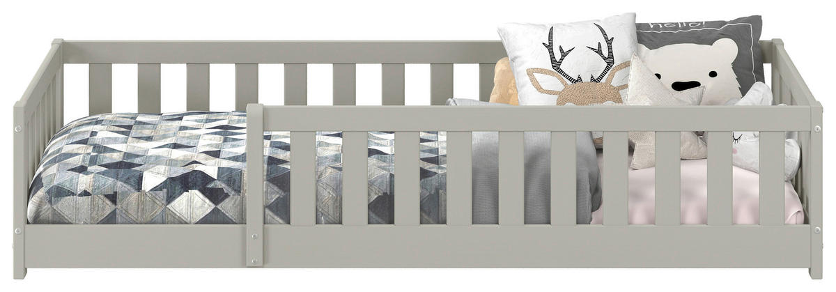 BODENBETT. 90/200 cm  in Taupe  - Taupe, MODERN, Holz/Holzwerkstoff (90/200cm) - P & B