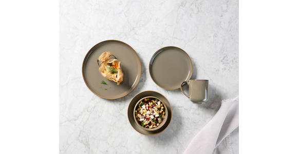 KOMBISERVICE Marbella 20-teilig  - Braun, Trend, Keramik - Novel