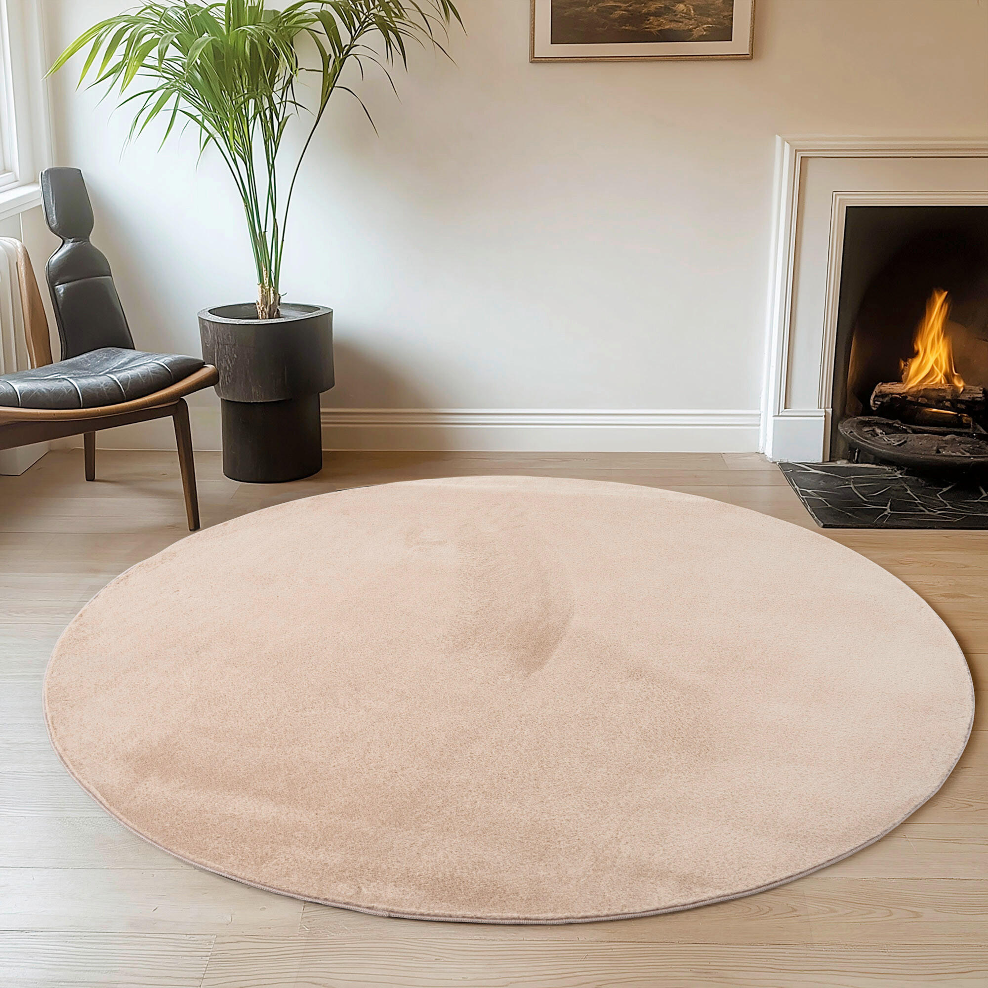 WEBTEPPICH 120 cm Joy Beige  - Beige, Design, Textil (120cm)