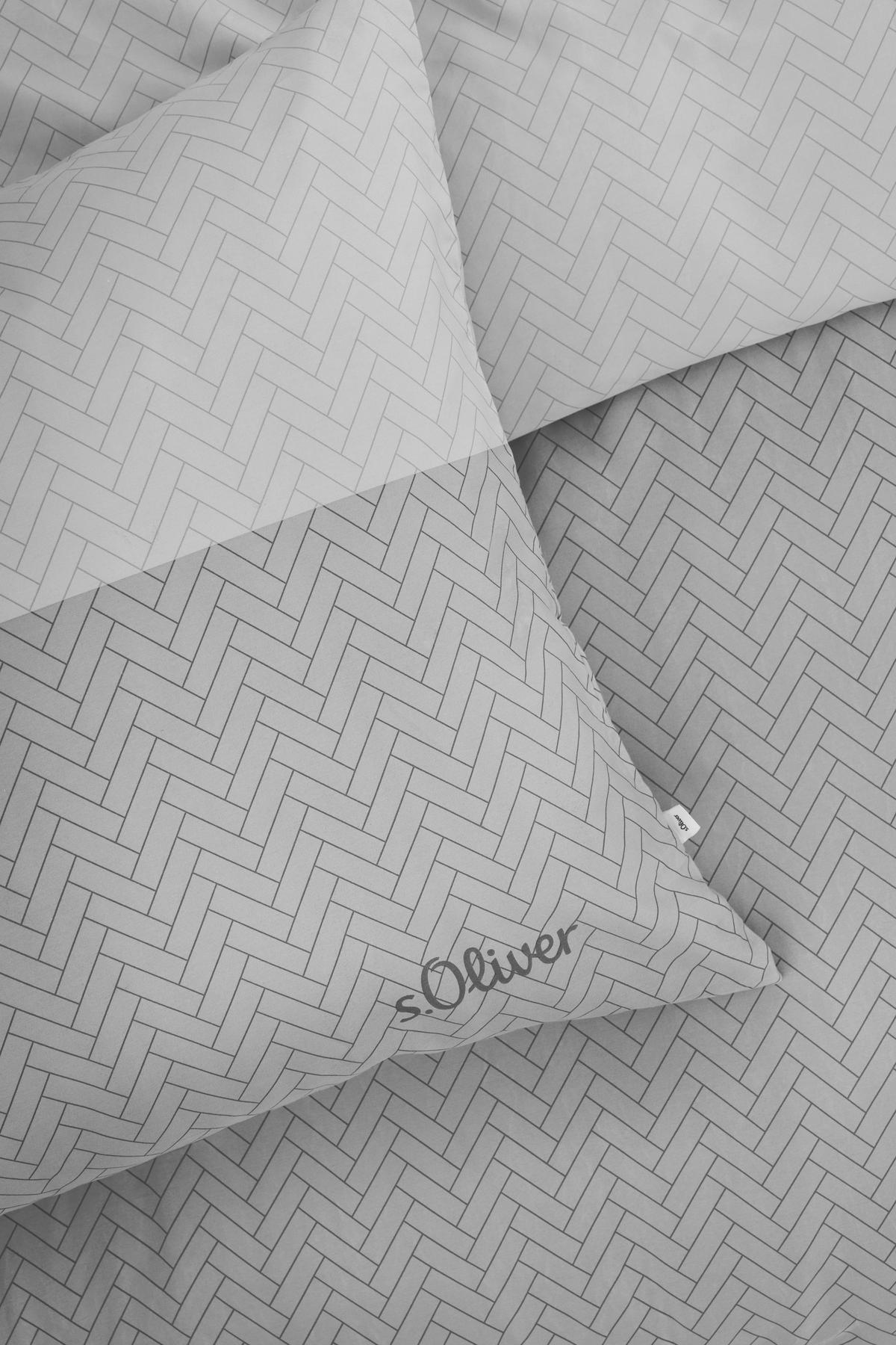 BETTWÄSCHE Makosatin 135/200 cm  - Grau, Basics, Textil (135/200cm) - S. Oliver