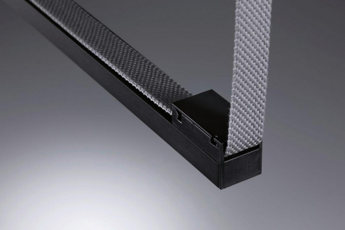 SEILSYSTEM ULine 65,0/2,6/2,9 cm   - Schwarz, Basics, Kunststoff/Metall (65,0/2,6/2,9cm) - Paulmann