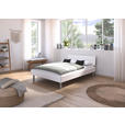 BETT 140/200 cm  in Weiß  - Alufarben/Weiß, Design, Metall (140/200cm) - Carryhome