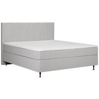 BOXSPRING-ÁGY 180/200 cm  sötétszürke  - fekete/sötétszürke, Modern, textil (180/200cm) - MID.YOU
