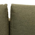 ECKSOFA in Flachgewebe Olivgrün - Eiche Wotan/Olivgrün, KONVENTIONELL, Holz/Textil (255/157cm) - Carryhome