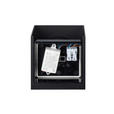LED-WANDLEUCHTE 10/10/10 cm - Schwarz, Basics, Kunststoff/Metall (10/10/10cm) - Novel