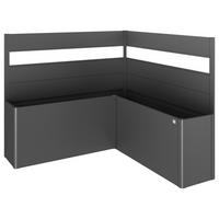 SICHTSCHUTZ ohne Hochbeet - Dunkelgrau, Basics, Kunststoff/Metall (201/91/201cm) - Biohort