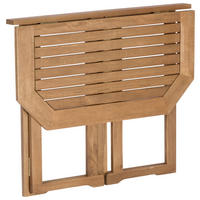 GARTENKLAPPTISCH 90/74/50 cm Holz rechteckig  - Naturfarben, KONVENTIONELL, Holz (90/74/50cm) - Gardenson