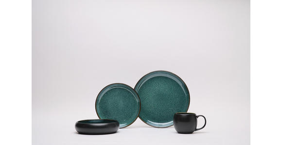 KOMBISERVICE Faro Grün 16-teilig  - Grün, Design, Keramik - Novel