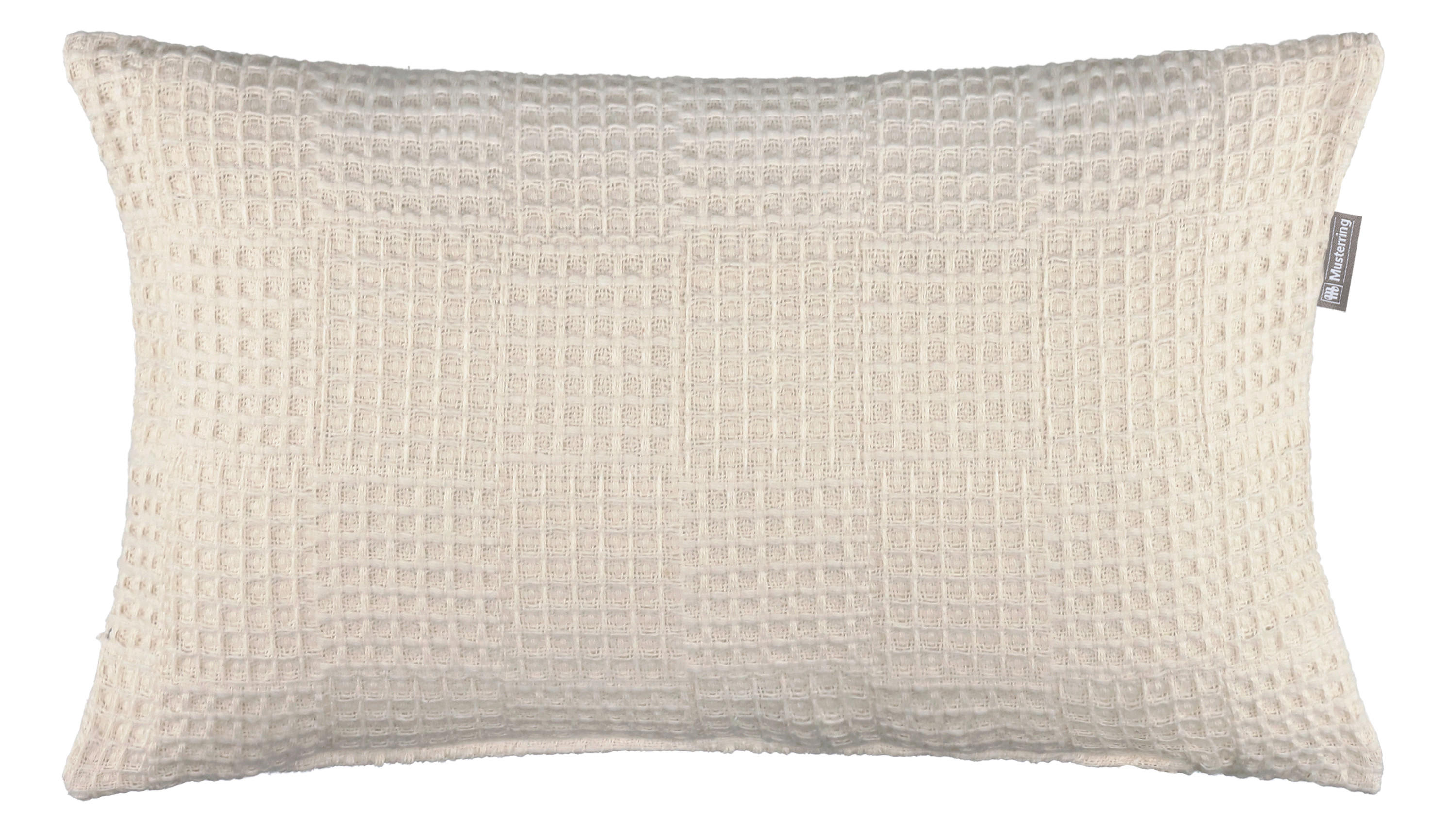 KISSENHÜLLE WAFFLE 30/50 cm  - Naturfarben/Weiß, Basics, Textil (30/50cm) - Musterring