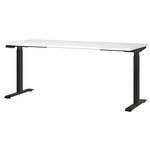 SCHREIBTISCH höhenverstellbar  - Schwarz/Weiß, MODERN, Holzwerkstoff/Metall (180/80/72-118cm) - Novel