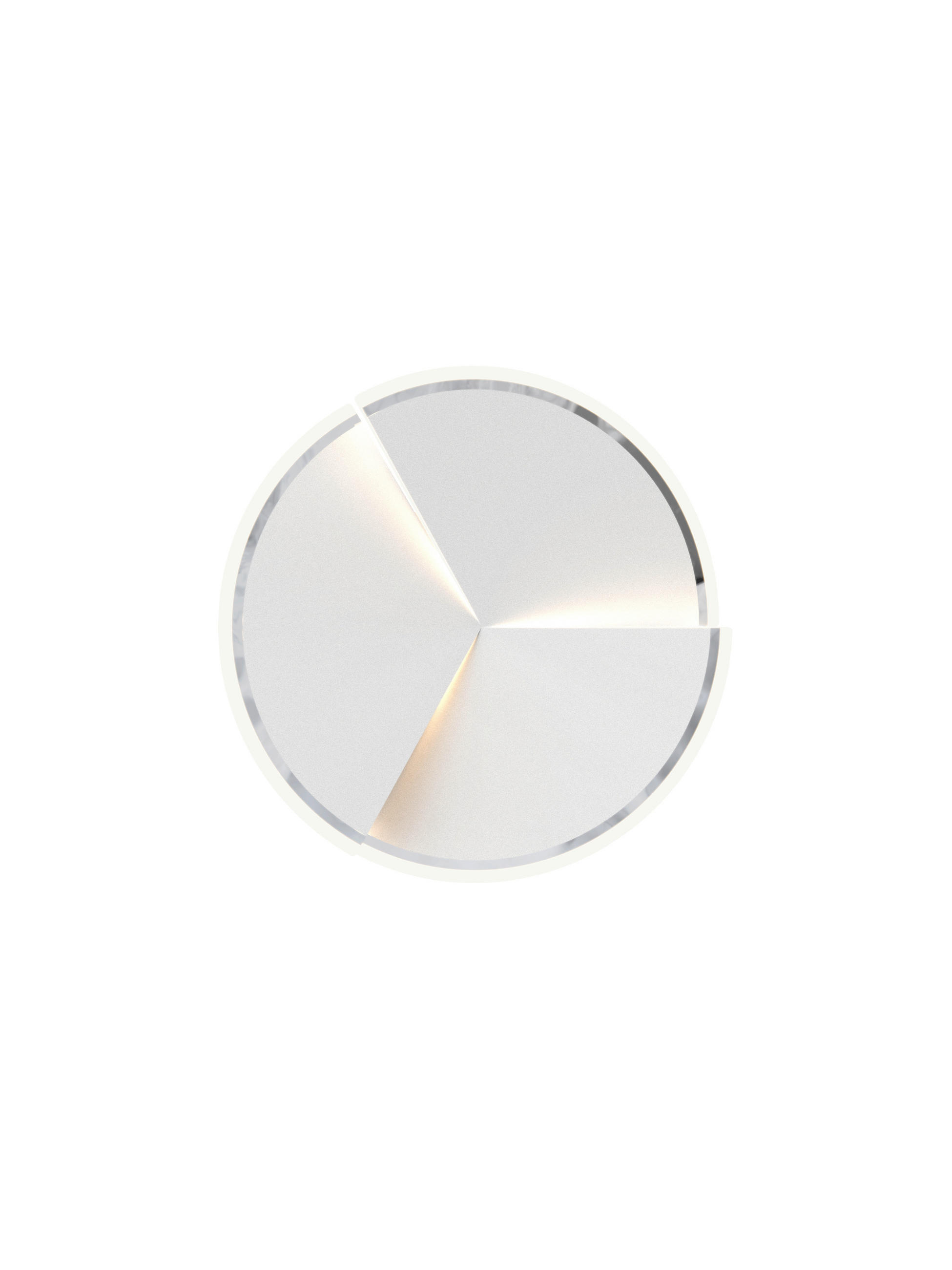 Plafonieră Cu Led  49/8,5 cm    - alb/culoare crom, Design, plastic/metal (49/8,5cm) - Wofi