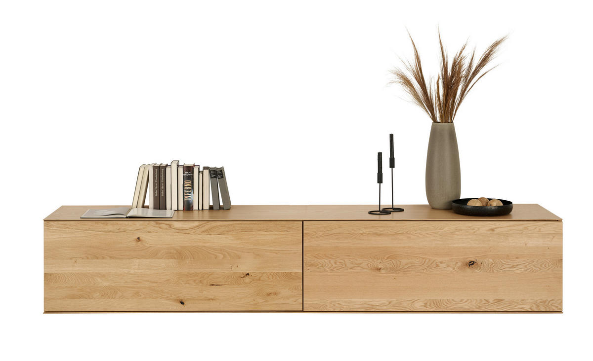 NÍZKÁ KOMODA, dub, barvy dubu, 242/44/50 cm - barvy dubu, Design, dřevo/kompozitní dřevo (242/44/50cm) - Dieter Knoll