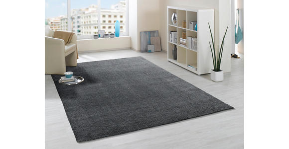 WEBTEPPICH 65/130 cm Sunshine Dunkelgrau - Dunkelgrau, Basics, Textil (65/130cm) - Novel